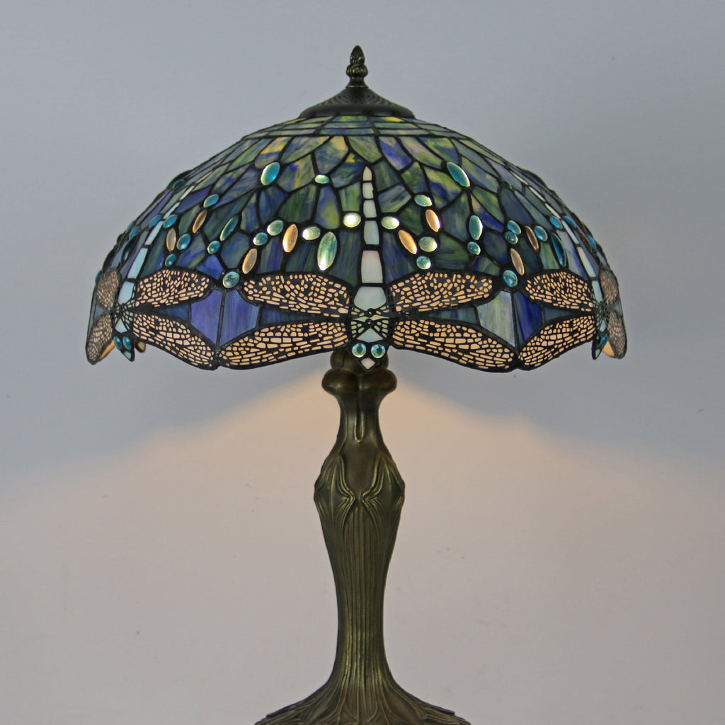 Dome Resin Colorful Glass 2-Light Table Lamp