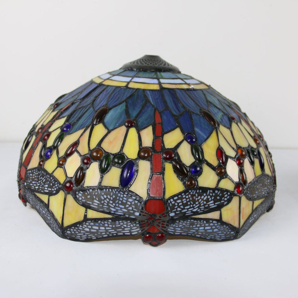 Dome Resin Colorful Glass 2-Light Table Lamp