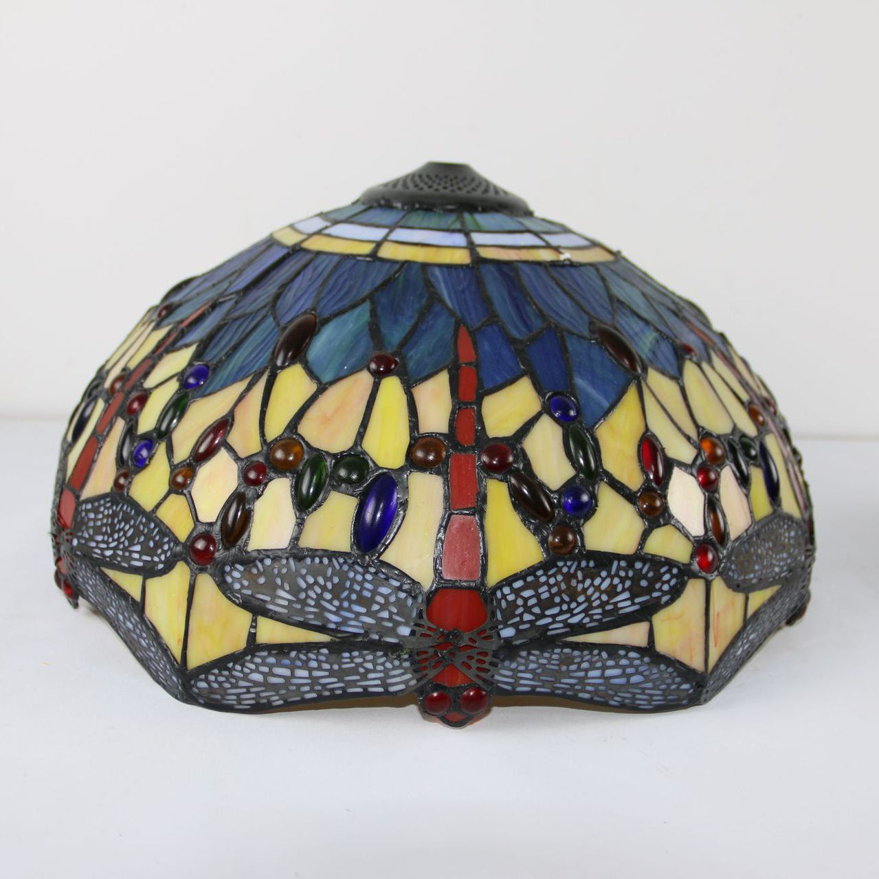 Dome Resin Colorful Glass 2-Light Table Lamp