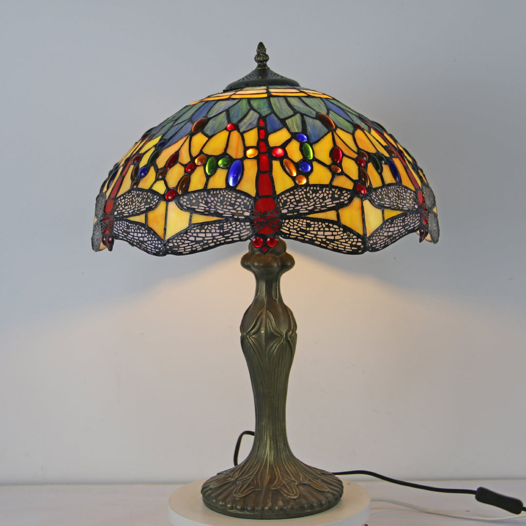 Dome Resin Colorful Glass 2-Light Table Lamp