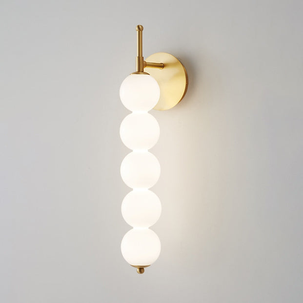 Candied Haws Shape Beaded Wall Lamp