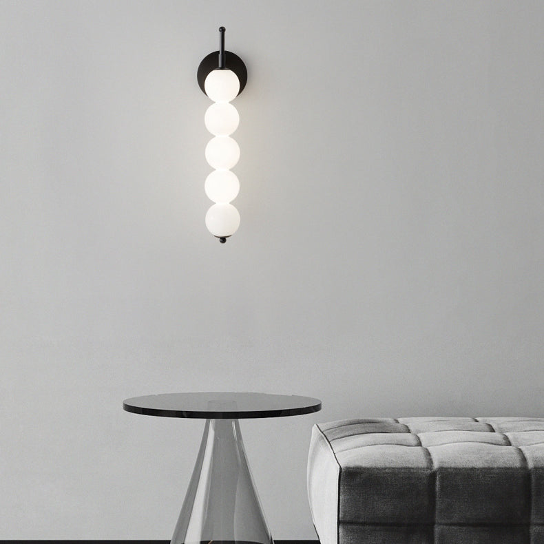 Candied Haws Shape Beaded Wall Lamp