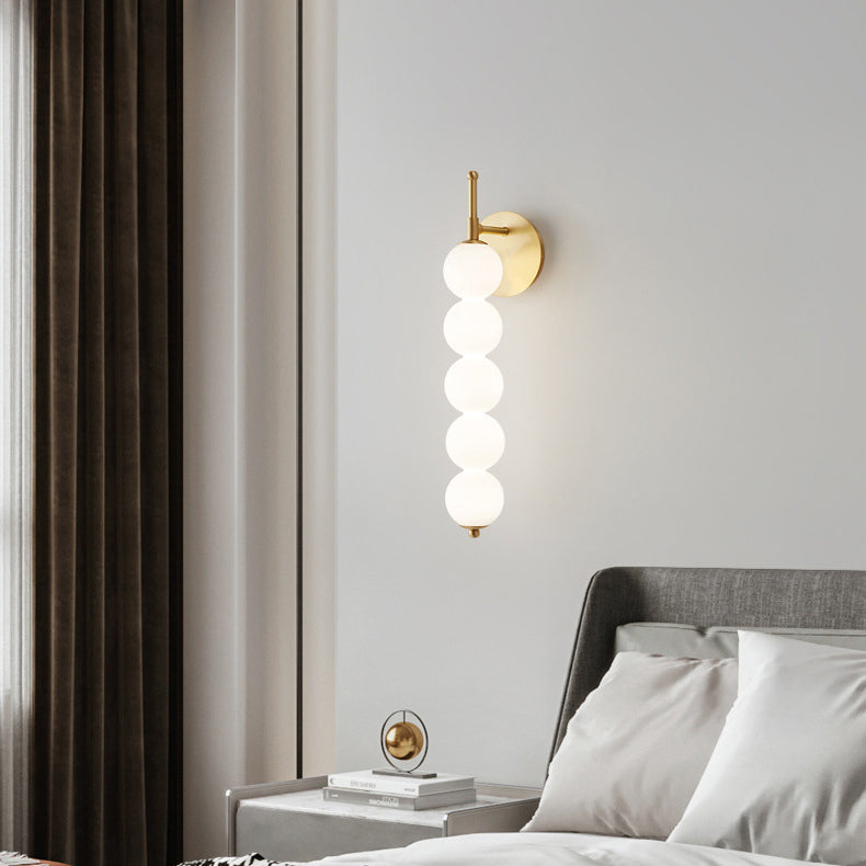 Candied Haws Shape Beaded Wall Lamp