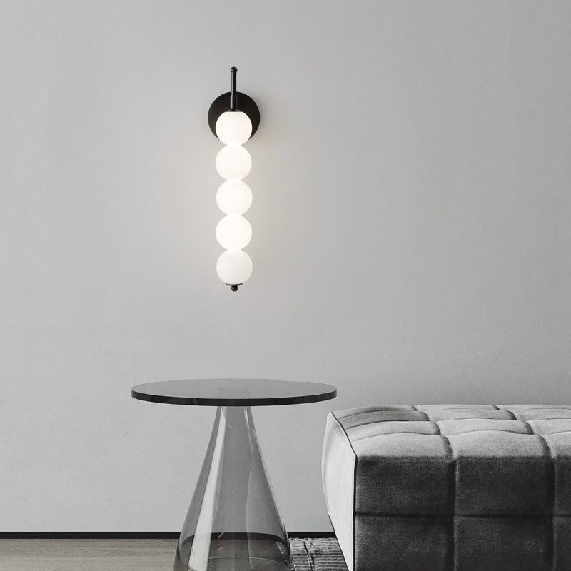 Candied Haws Shape Beaded Wall Lamp
