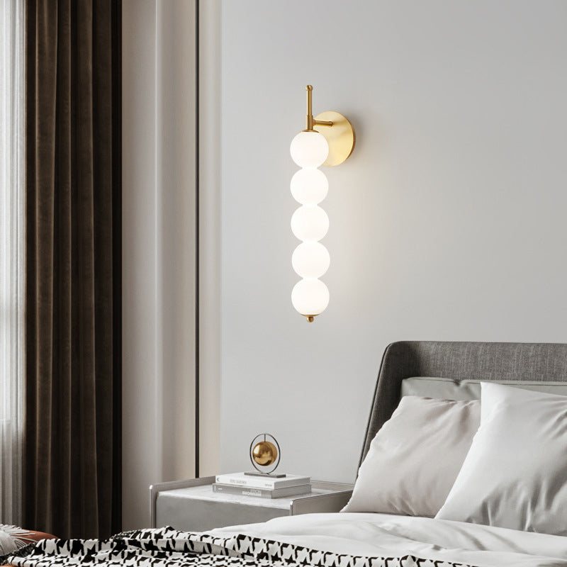 Candied Haws Shape Beaded Wall Lamp