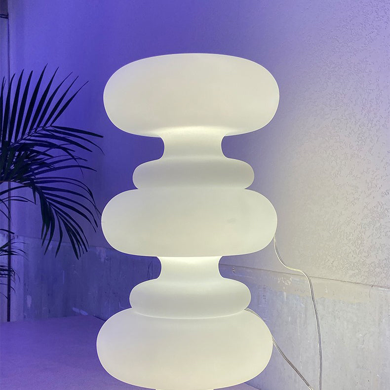 Doughnut Shaped Glass Bedroom Table Lamp