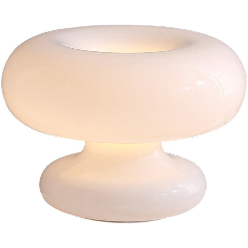 Doughnut Shaped Glass Bedroom Table Lamp