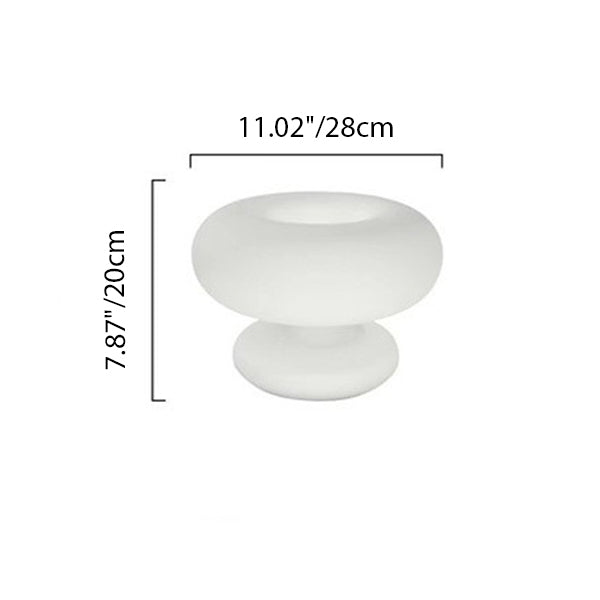 Doughnut Shaped Glass Bedroom Table Lamp