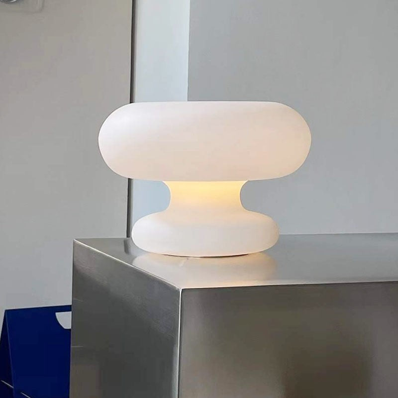 Doughnut Shaped Glass Bedroom Table Lamp