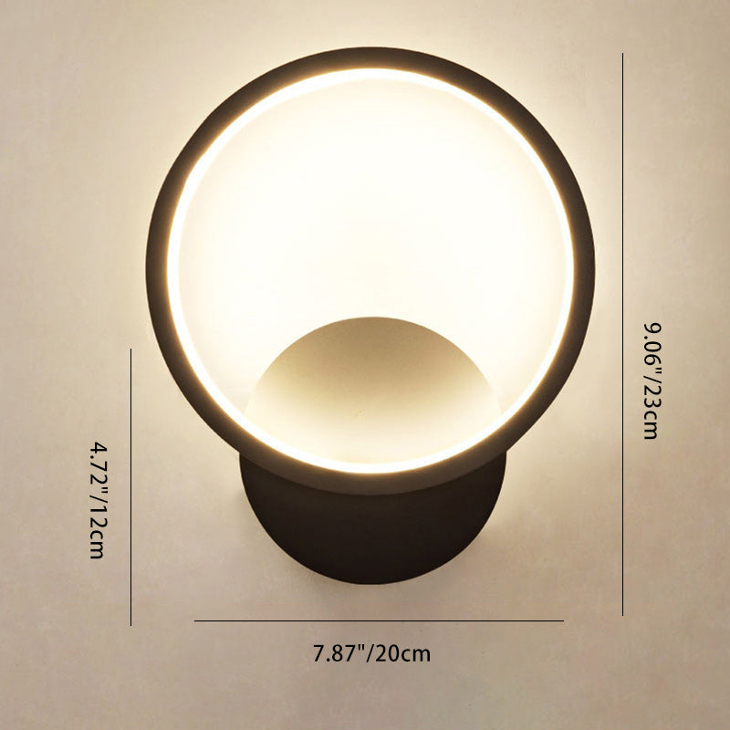 Round Square Antler Iron Wall Lamp