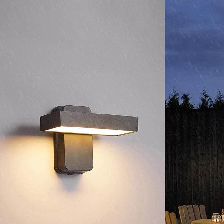 Rectangular Swivel Head Aluminum Outdoor Light