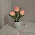 Tulip Flower Ceramic PU Table Lamp