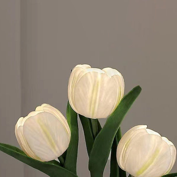 Tulip Flower Ceramic PU Table Lamp