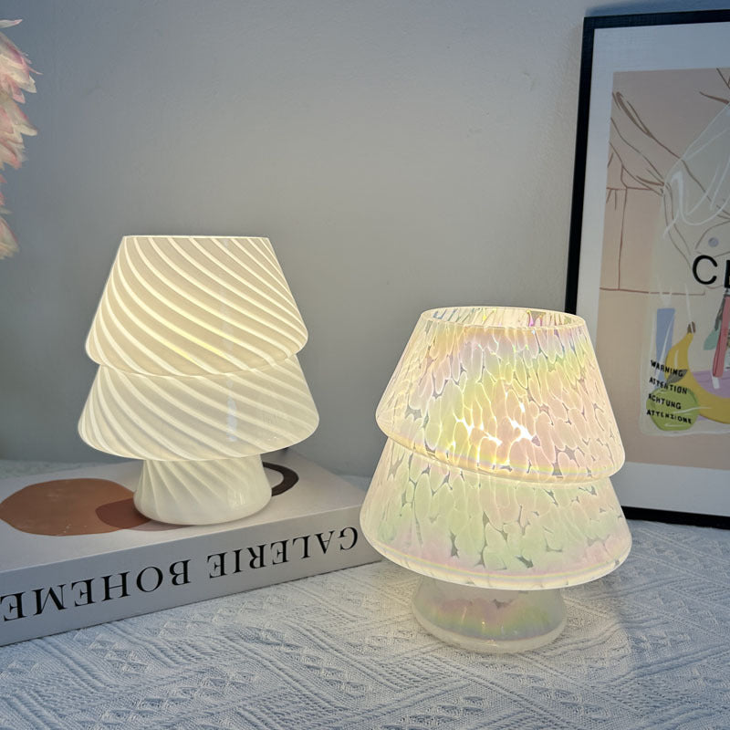 Colorful Christmas Tree Glass Table Lamp