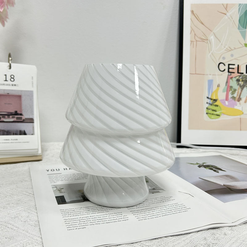 Colorful Christmas Tree Glass Table Lamp
