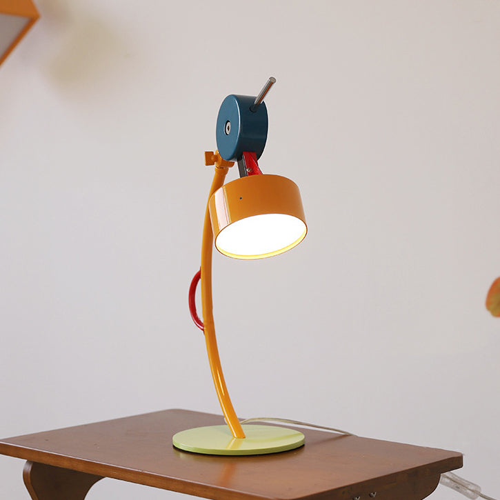 Head Colorful Geometric Building Table Lamp