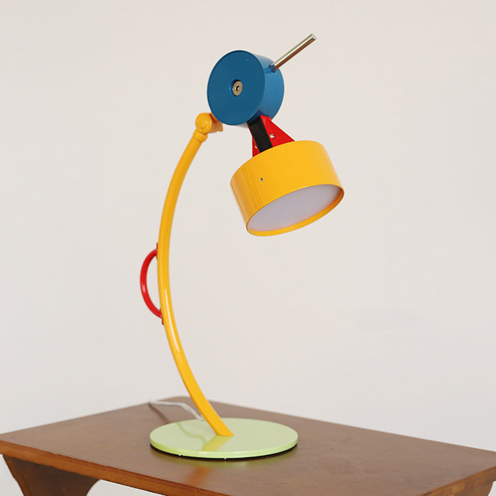 Head Colorful Geometric Building Table Lamp