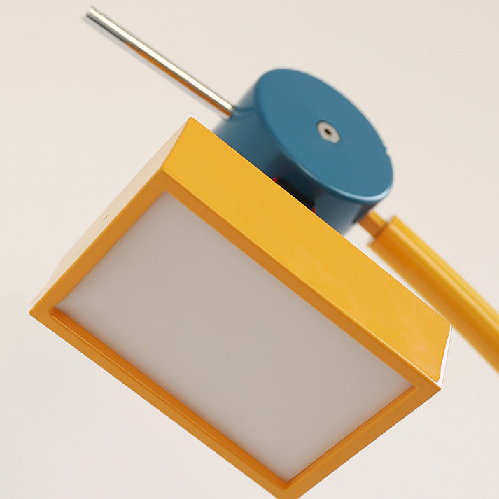 Head Colorful Geometric Building Table Lamp