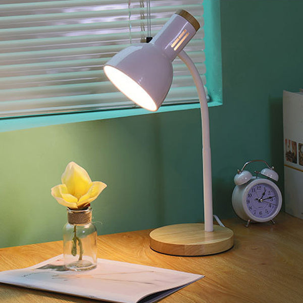 Iron Wooden Hose Foldable Table Lamp