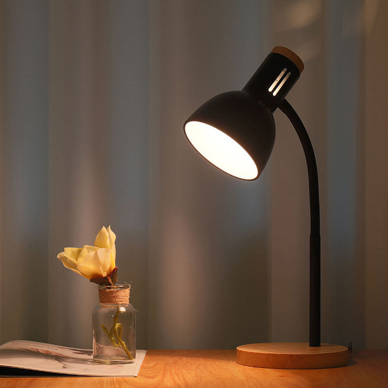 Iron Wooden Hose Foldable Table Lamp