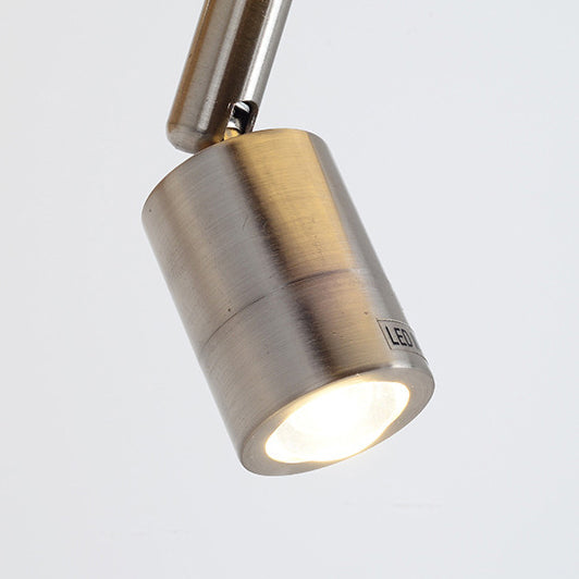 Rotatable Cylinder Fabric Iron 2-Light Wall Lamp