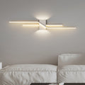 Linear Parallel Cross Iron Wall Lamp