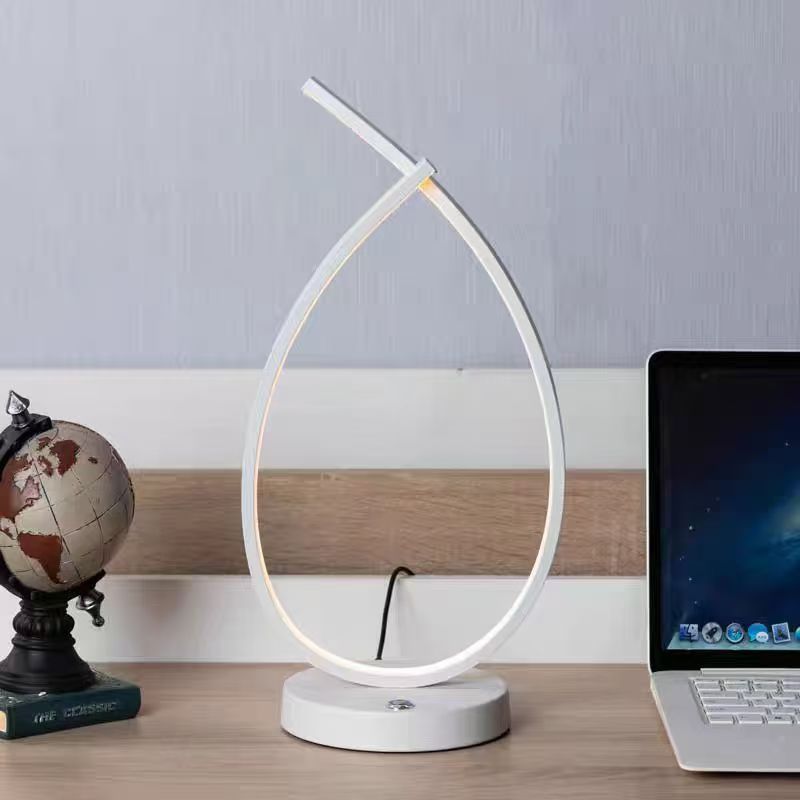 Water Drops Spiral Aluminum Table Lamp