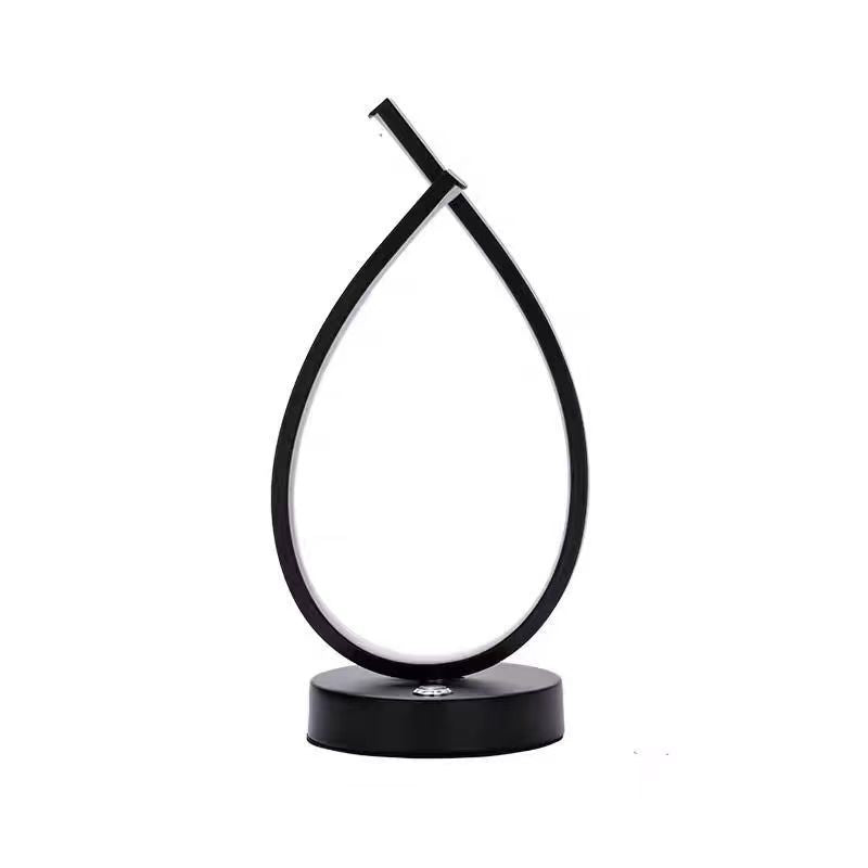 Water Drops Spiral Aluminum Table Lamp