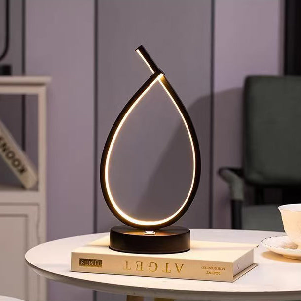 Water Drops Spiral Aluminum Table Lamp