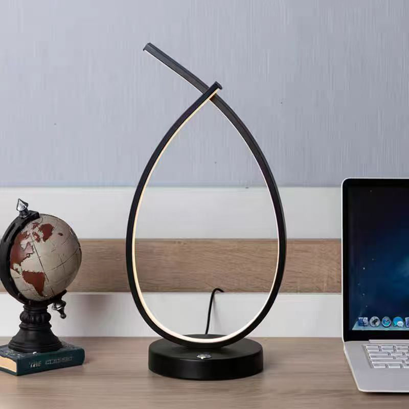 Water Drops Spiral Aluminum Table Lamp