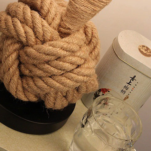 Nautical Twisted Rope Knot Table Lamp
