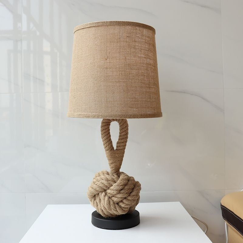 Nautical Twisted Rope Knot Table Lamp