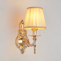 Hardware Fabric Flower Cylinder Wall Lamp