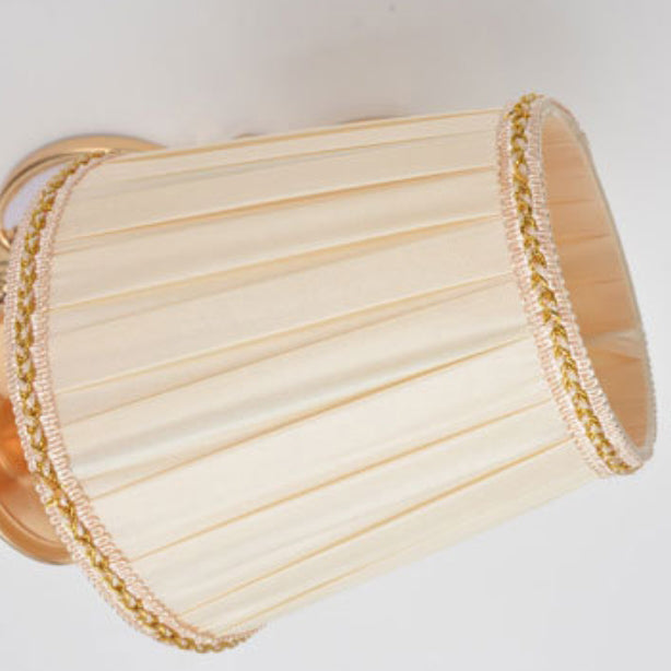 Hardware Fabric Flower Cylinder Wall Lamp
