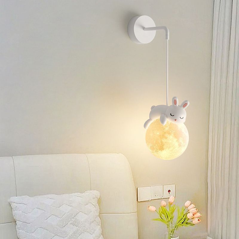 Kids Rabbit Bear Animal Wall Lamp