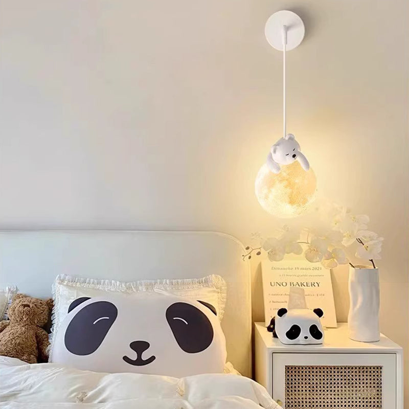 Kids Rabbit Bear Animal Wall Lamp