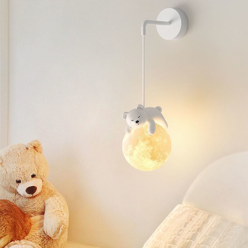 Kids Rabbit Bear Animal Wall Lamp