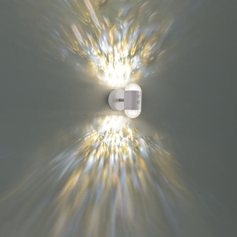 Cylinder Sunrise Sunset Iron Wall Lamp