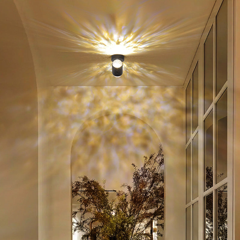 Cylinder Sunrise Sunset Iron Wall Lamp