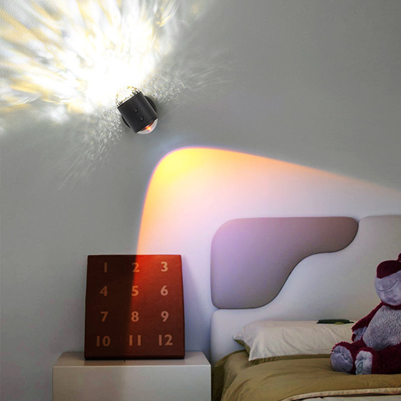 Cylinder Sunrise Sunset Iron Wall Lamp