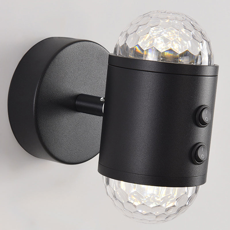 Cylinder Sunrise Sunset Iron Wall Lamp