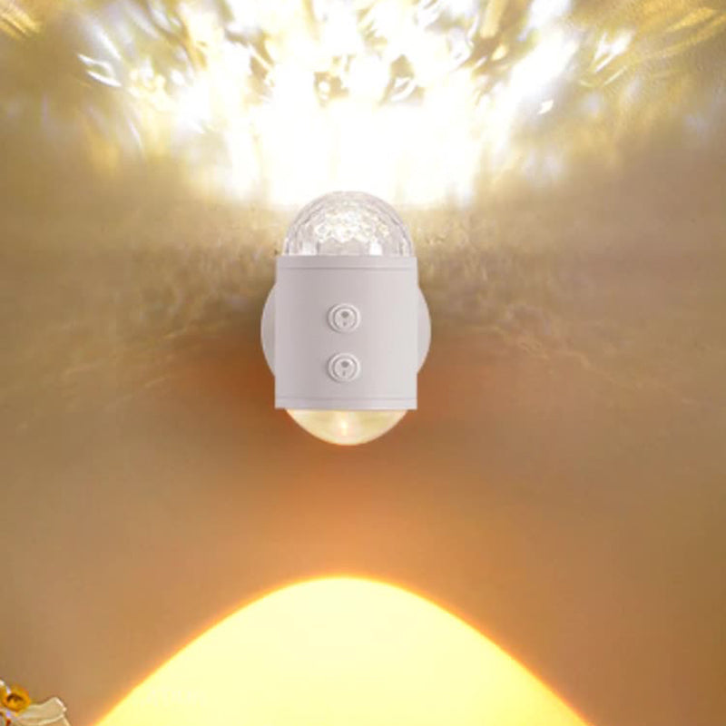 Cylinder Sunrise Sunset Iron Wall Lamp