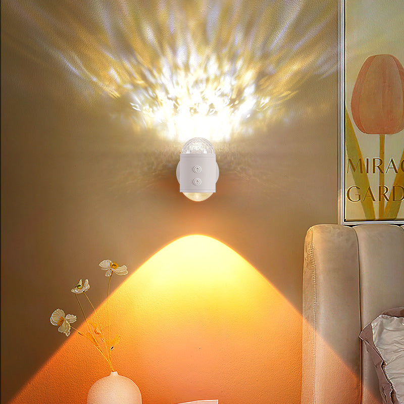 Cylinder Sunrise Sunset Iron Wall Lamp