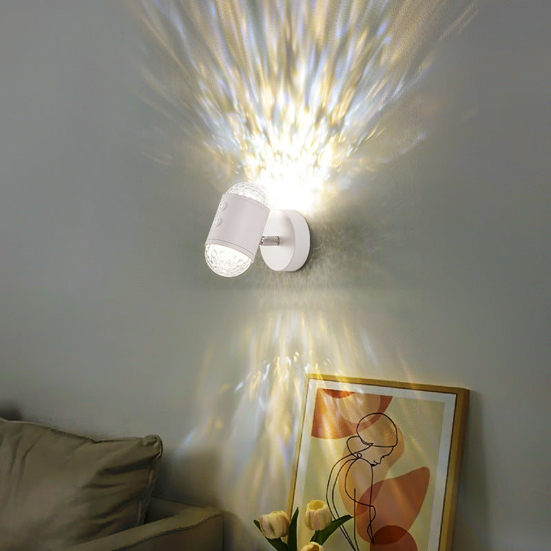 Cylinder Sunrise Sunset Iron Wall Lamp