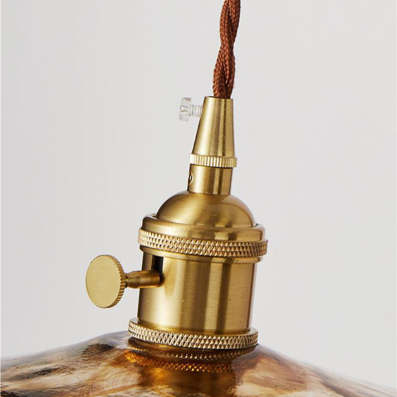 Walnut Wood Glass Ceramic Wall Lamp