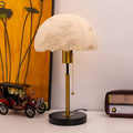Iron Fabric Dome Leaves Table Lamp