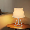 Round Trapezoidal Fabric Iron Table Lamp