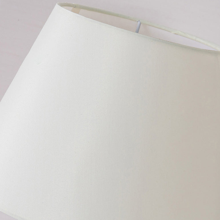 Round Trapezoidal Fabric Iron Table Lamp