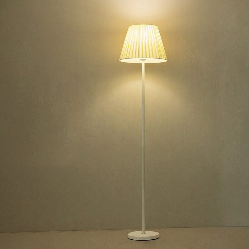 Drum Pleated Shape Iron Floor Lamp
