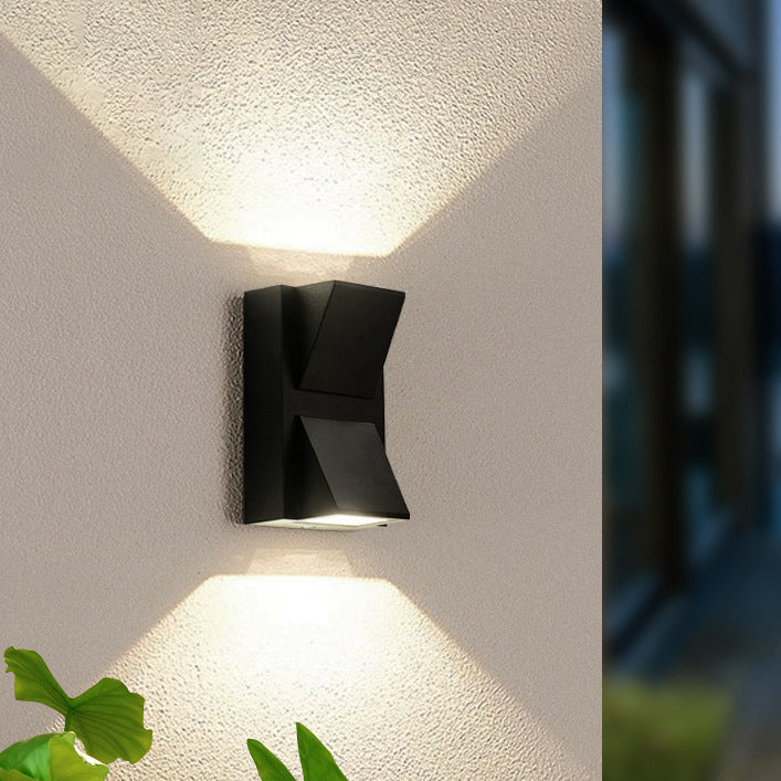 Up Down Geometric Square Outdoor Light